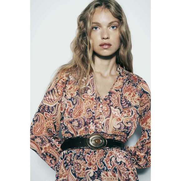 PRINTED MINI DRESS - Picture 2 of 9